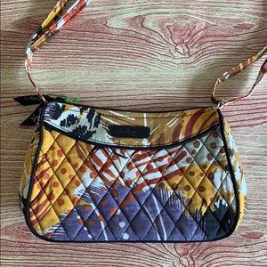 Vera Bradley little crossbody in painted feathers